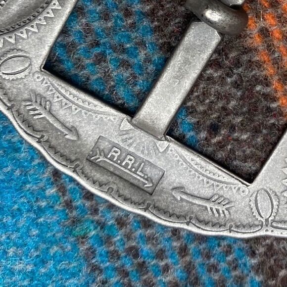 RRL Double RL Silver-tone Brass Concho Buckle - Picture 12 of 16